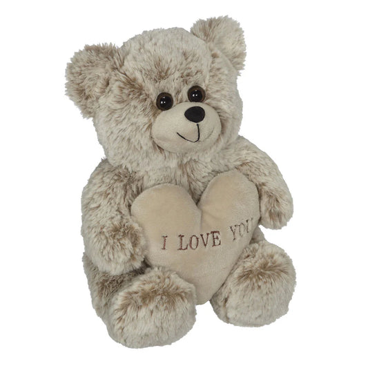 Silver I Love You Heart Teddy
