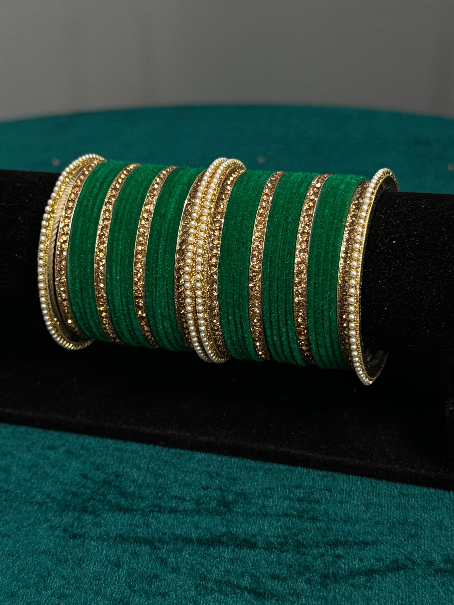 Designer Velvet Work Bangles