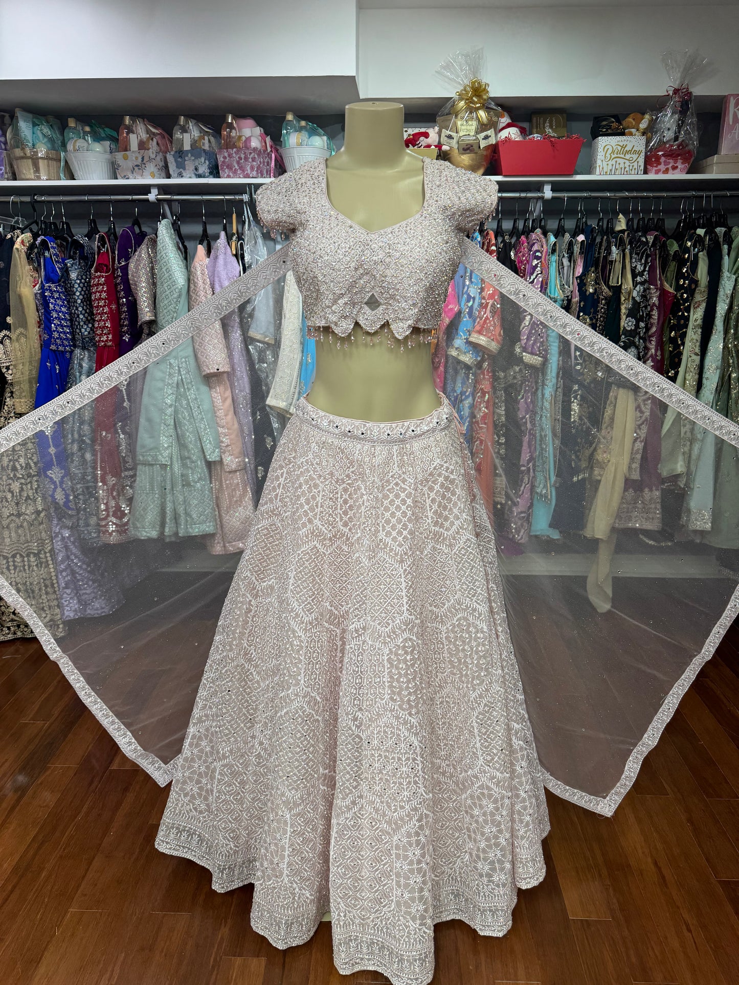 Embellished Baby Pink Lehenga