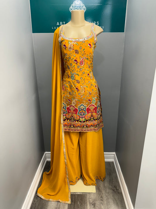 Readymade Sharara Suit- AK4649-22