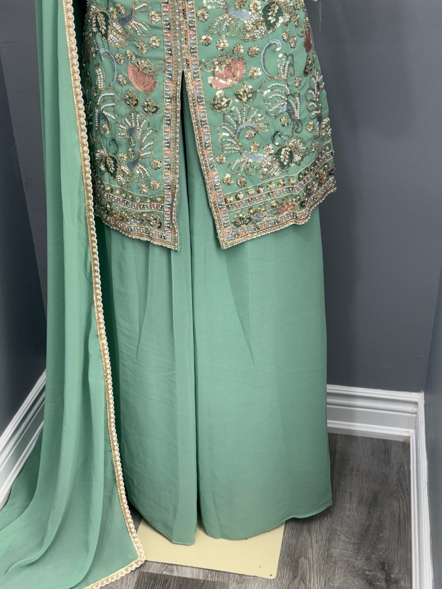Readymade Achkan Sharara Suit- AK6465-14