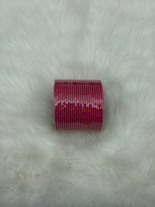 Kids Plain Bangles- Flamingo