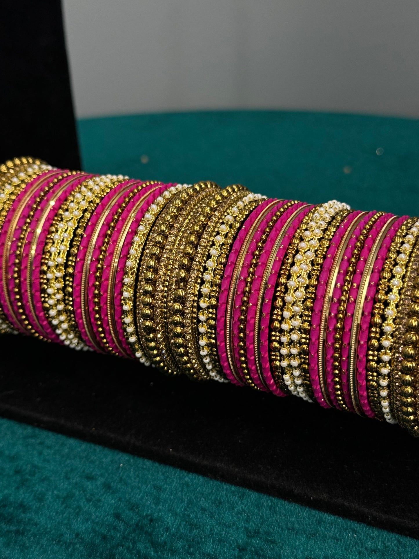 Hot Pink Designer Work Bangles