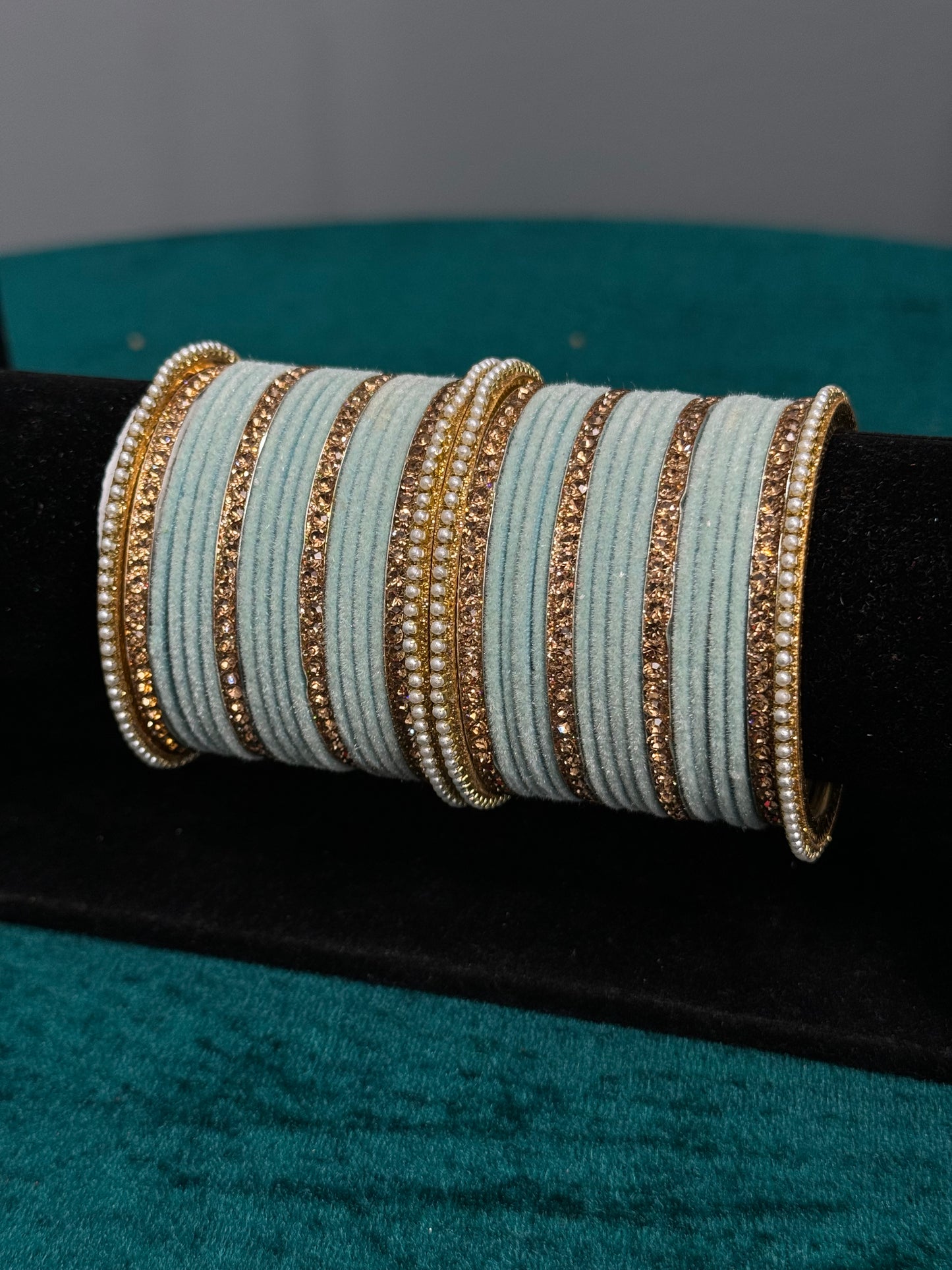 Designer Velvet Work Bangles