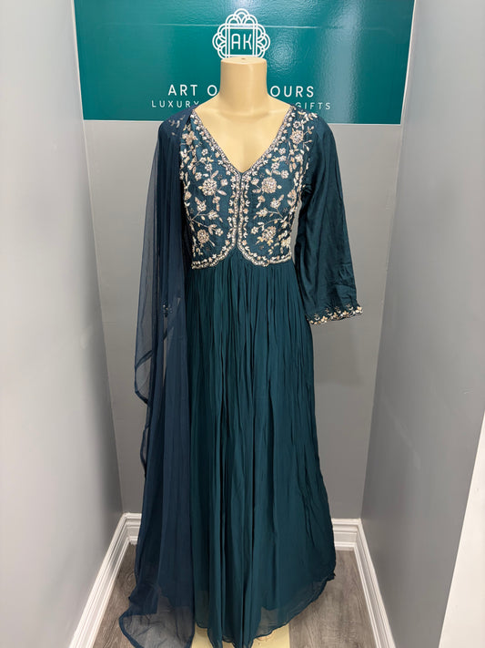 Georgette Handwork Anarkali Suit