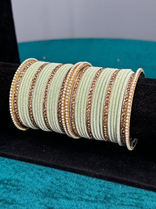 Designer Velvet Work Bangles