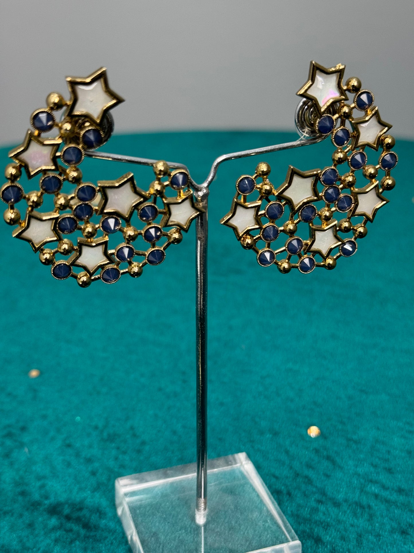 Statement Moon Star Earrings