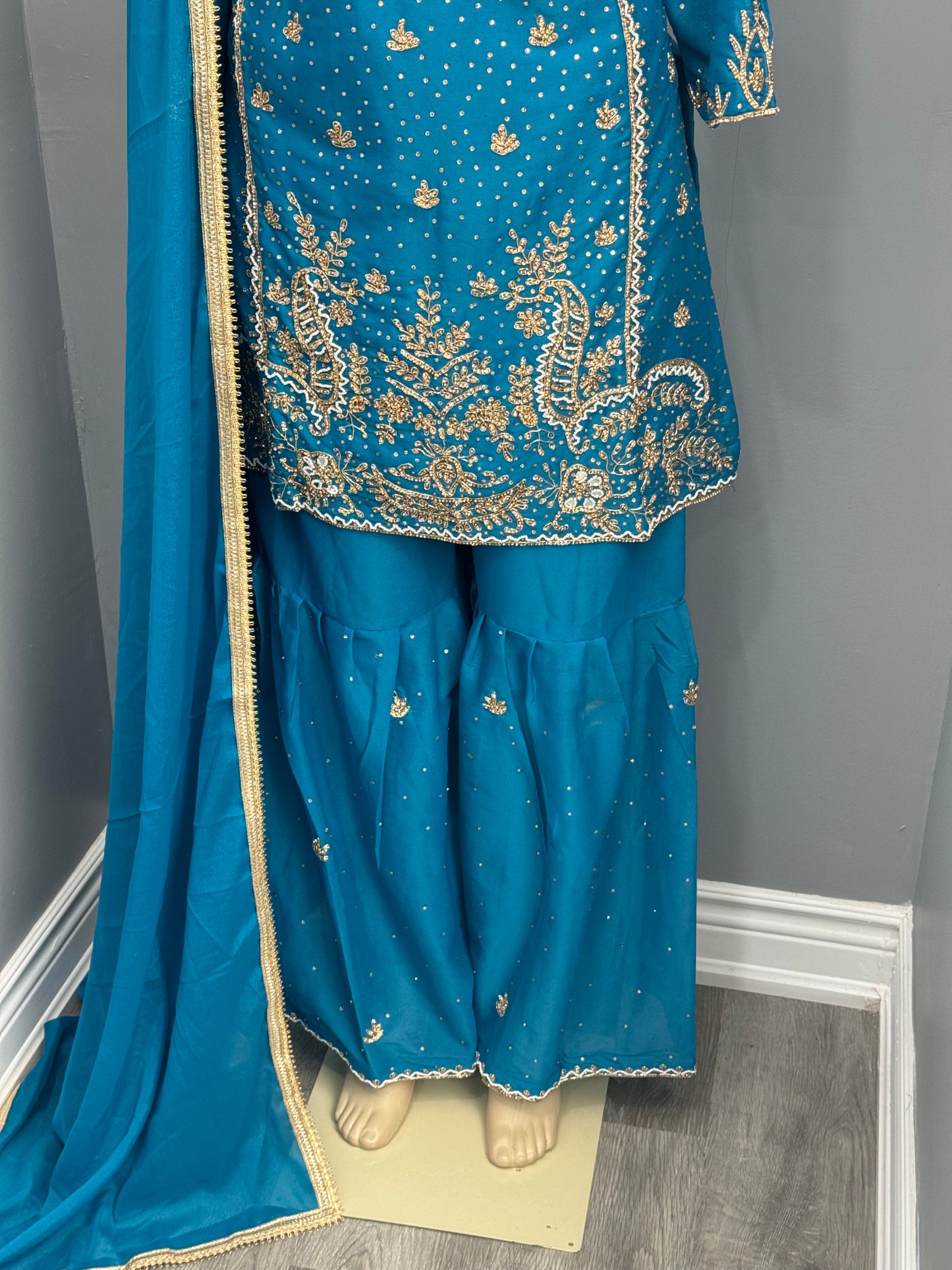 Readymade Gharara Suit- AK6465-13