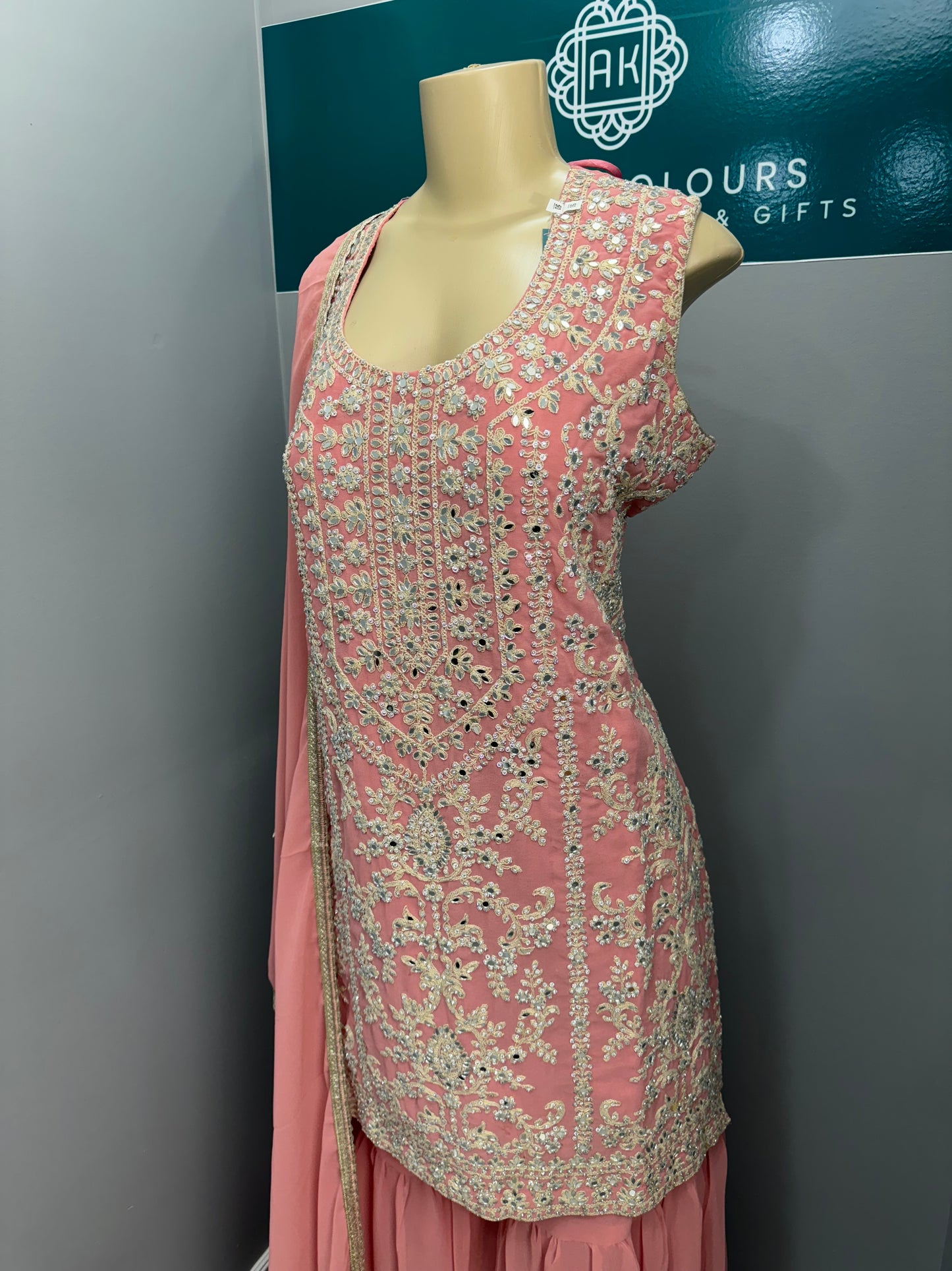 Rosey Phul Readymade Gharara Suit
