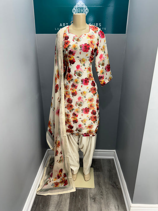 Printed Salwar Suit- AK34-1826