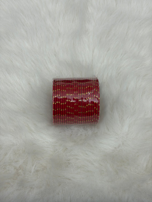 Kids Plain Bangles- Red