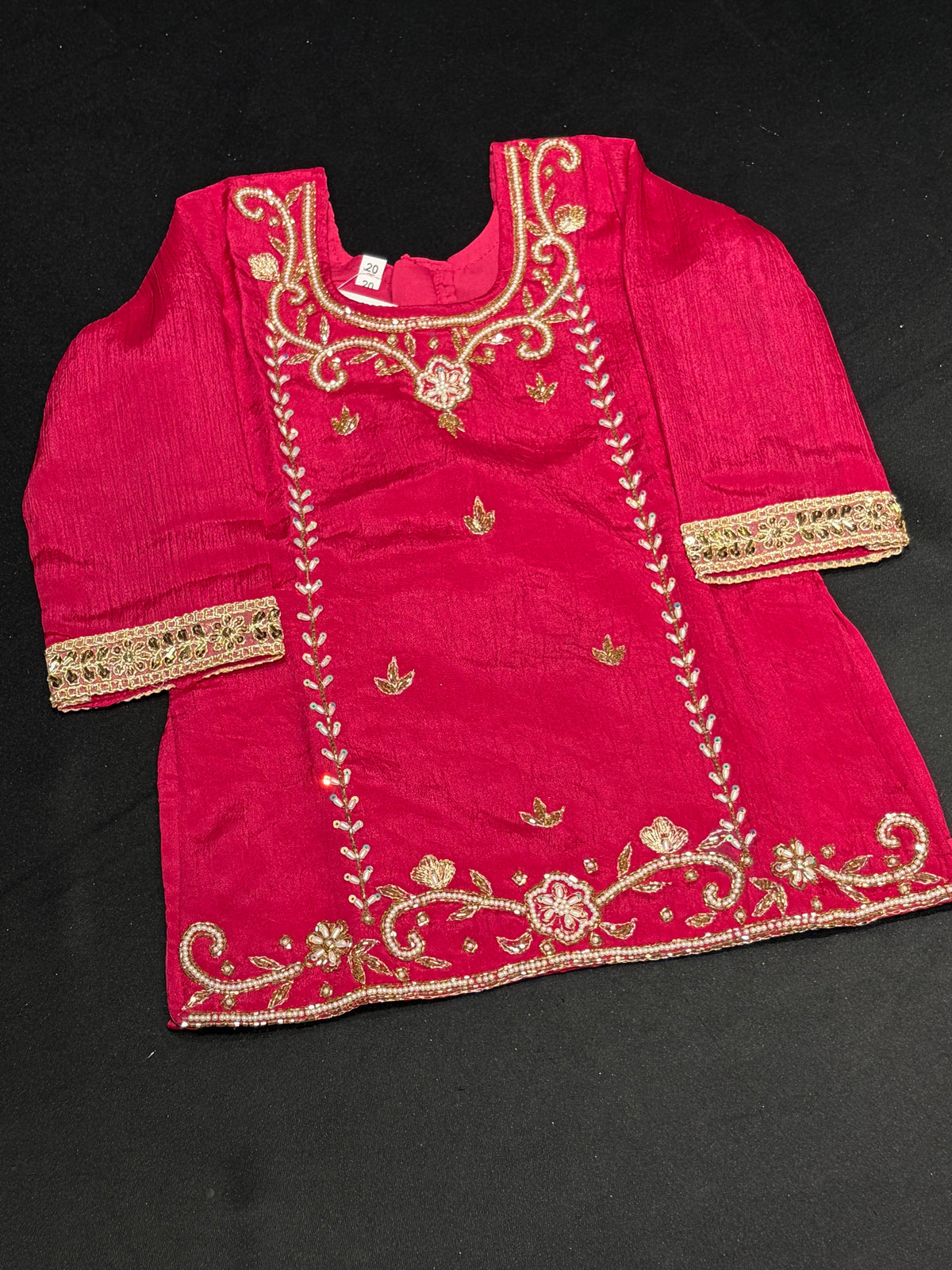 Ruby Gold Handwork Salwar Suit
