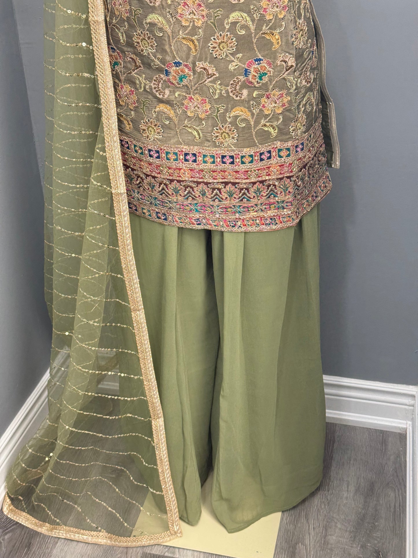 Readymade Sharara Suit- AK5861-27