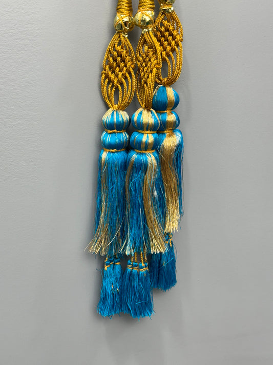 Blue and Gold Latkan Double Layer Prandi