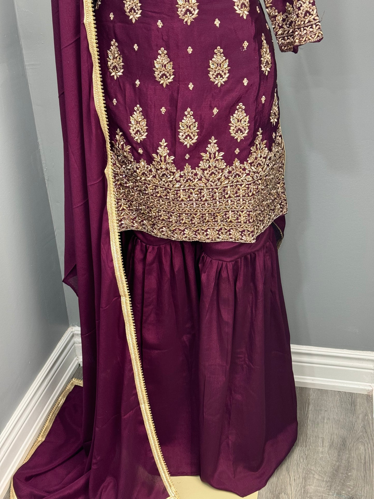 Readymade Gharara Suit- AK4649-25