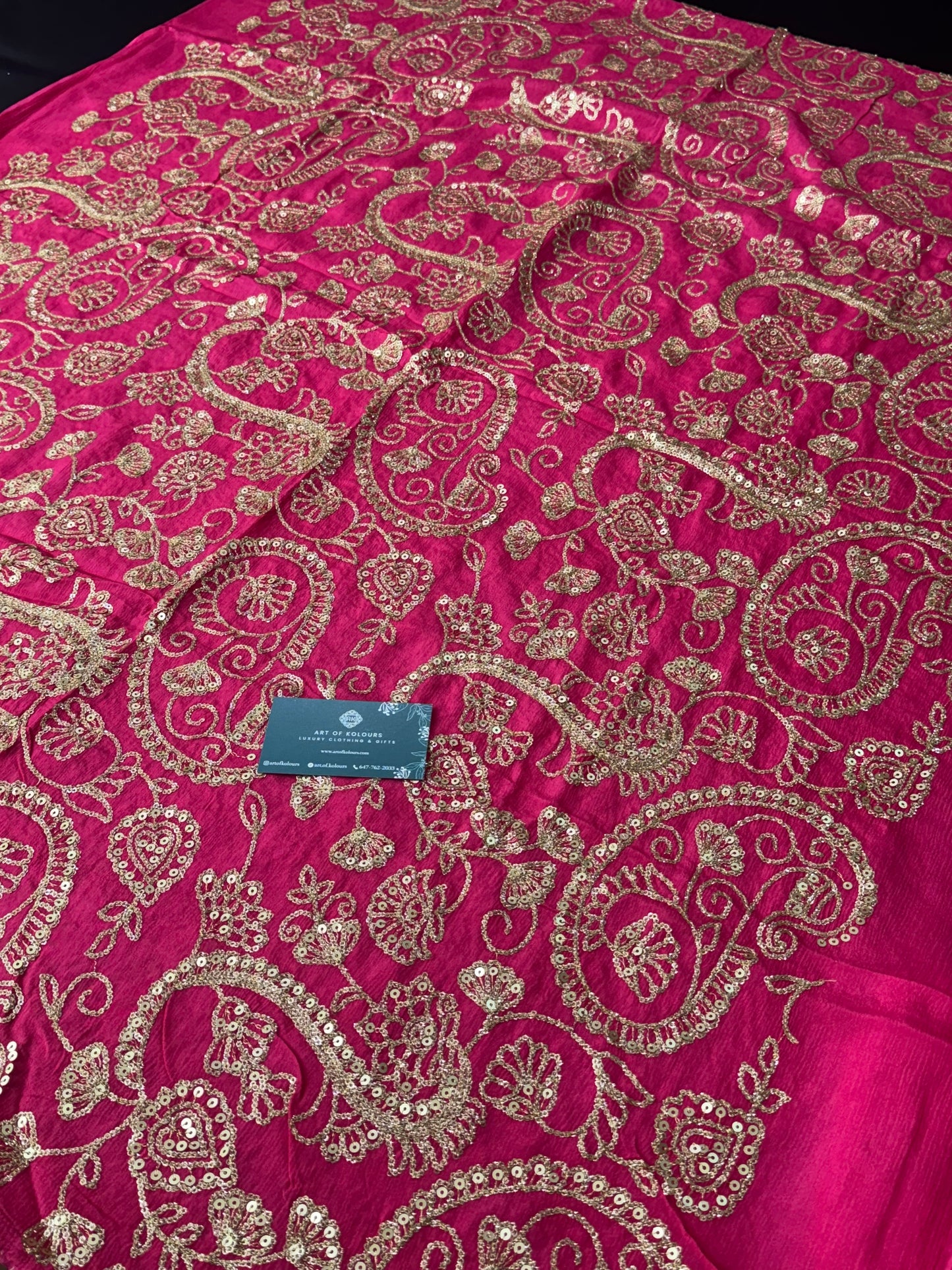 Garm Gulab Sippi Unstitched Suit