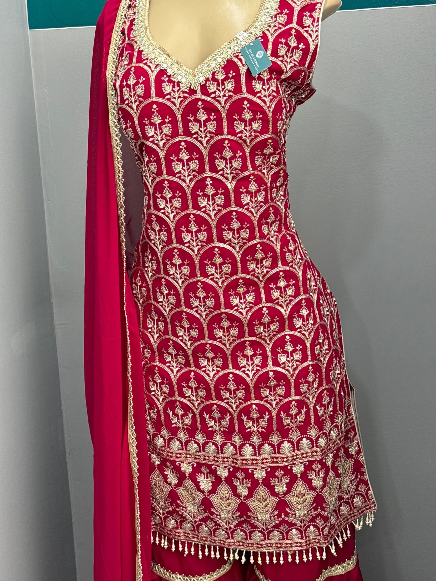 Readymade Gharara Suit- AK4649-43