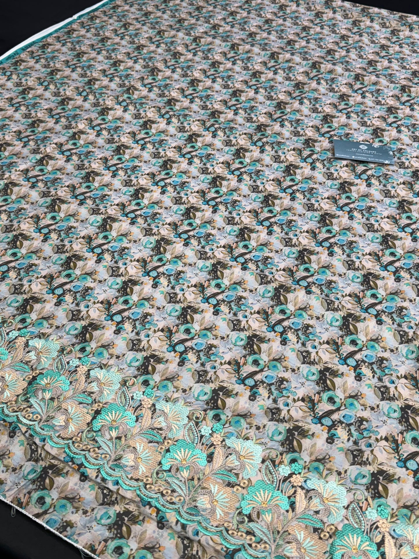 Amro Bibi Blue Unstitched Suit