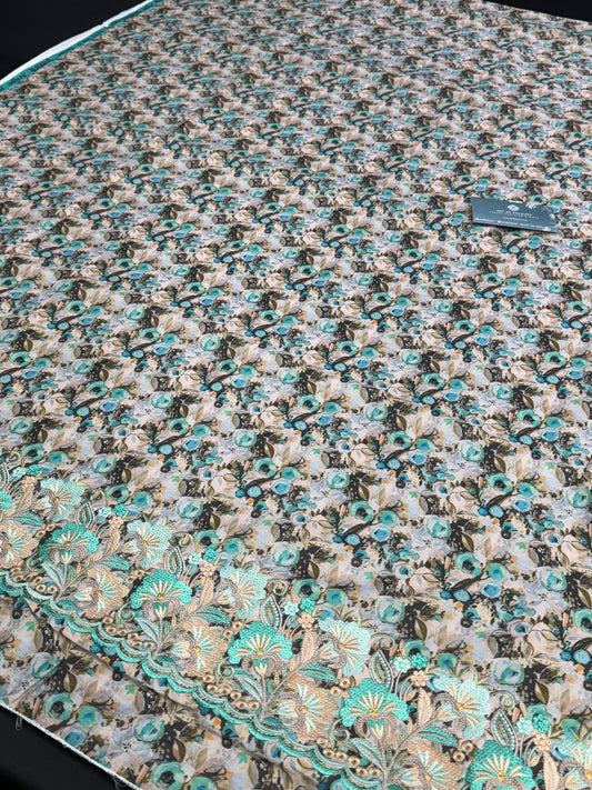 Amro Bibi Blue Unstitched Suit