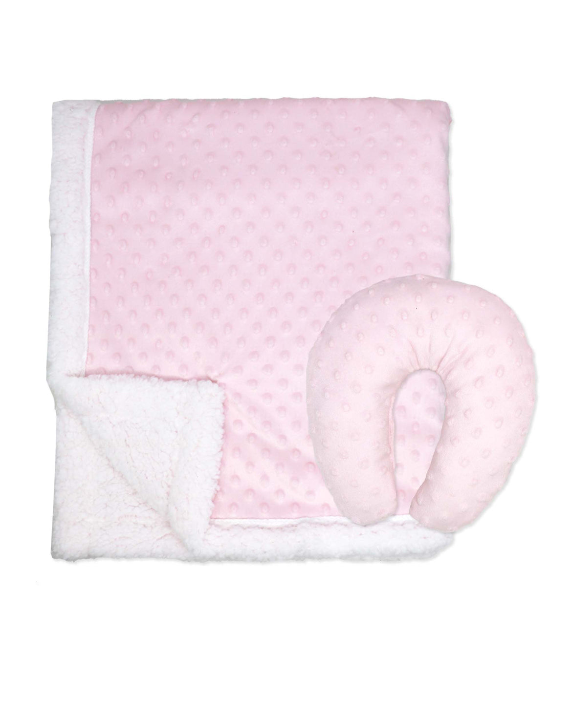 Blanket and Pillow- Pink