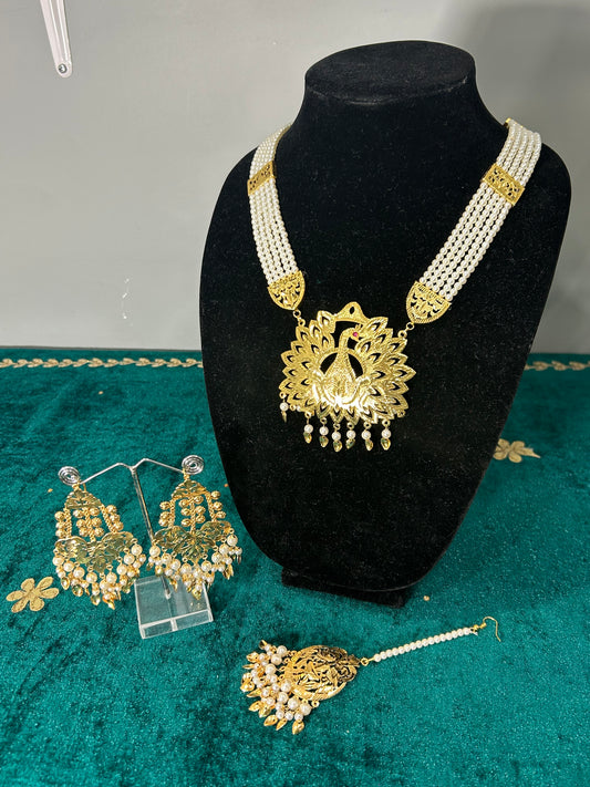 Morni Jadau Necklace Set
