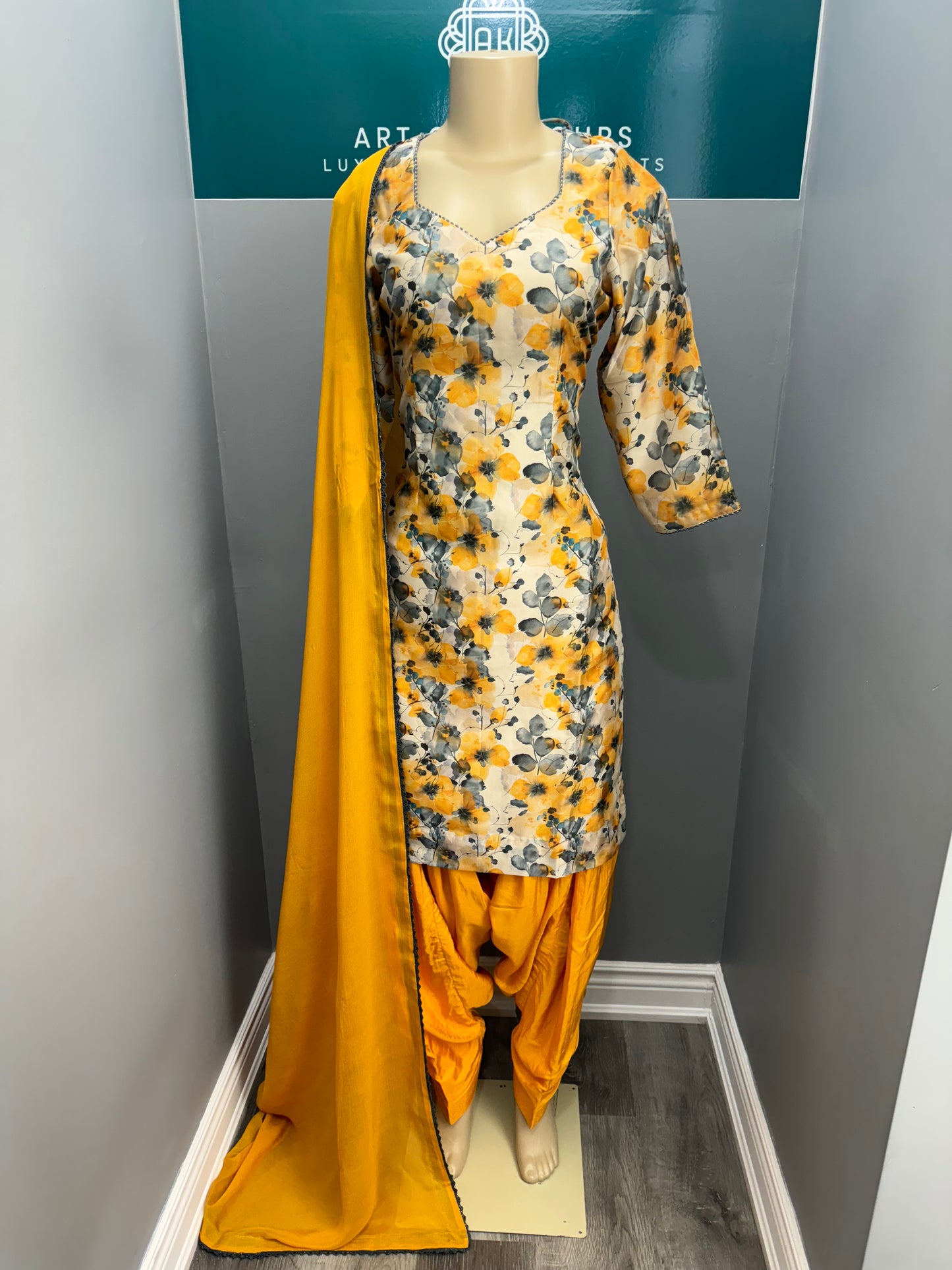 Upada Silk Printed Salwar Suit- AK89-1426