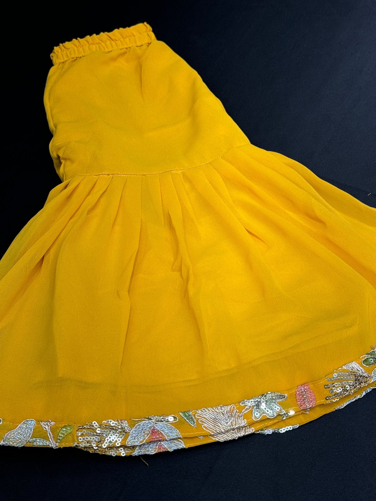 Tanreet Kids Gharara Suit- Yellow