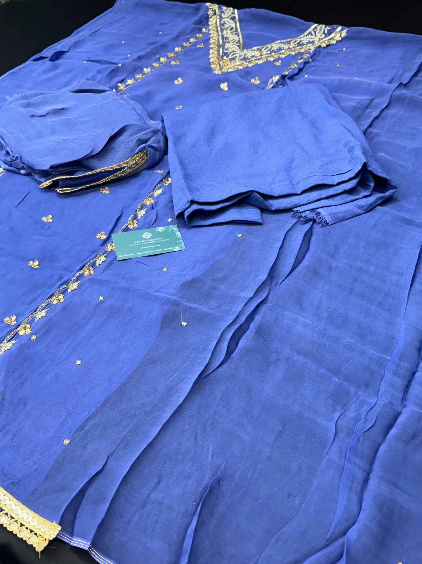 Shaan Neel Guljaz Unstitched Suit