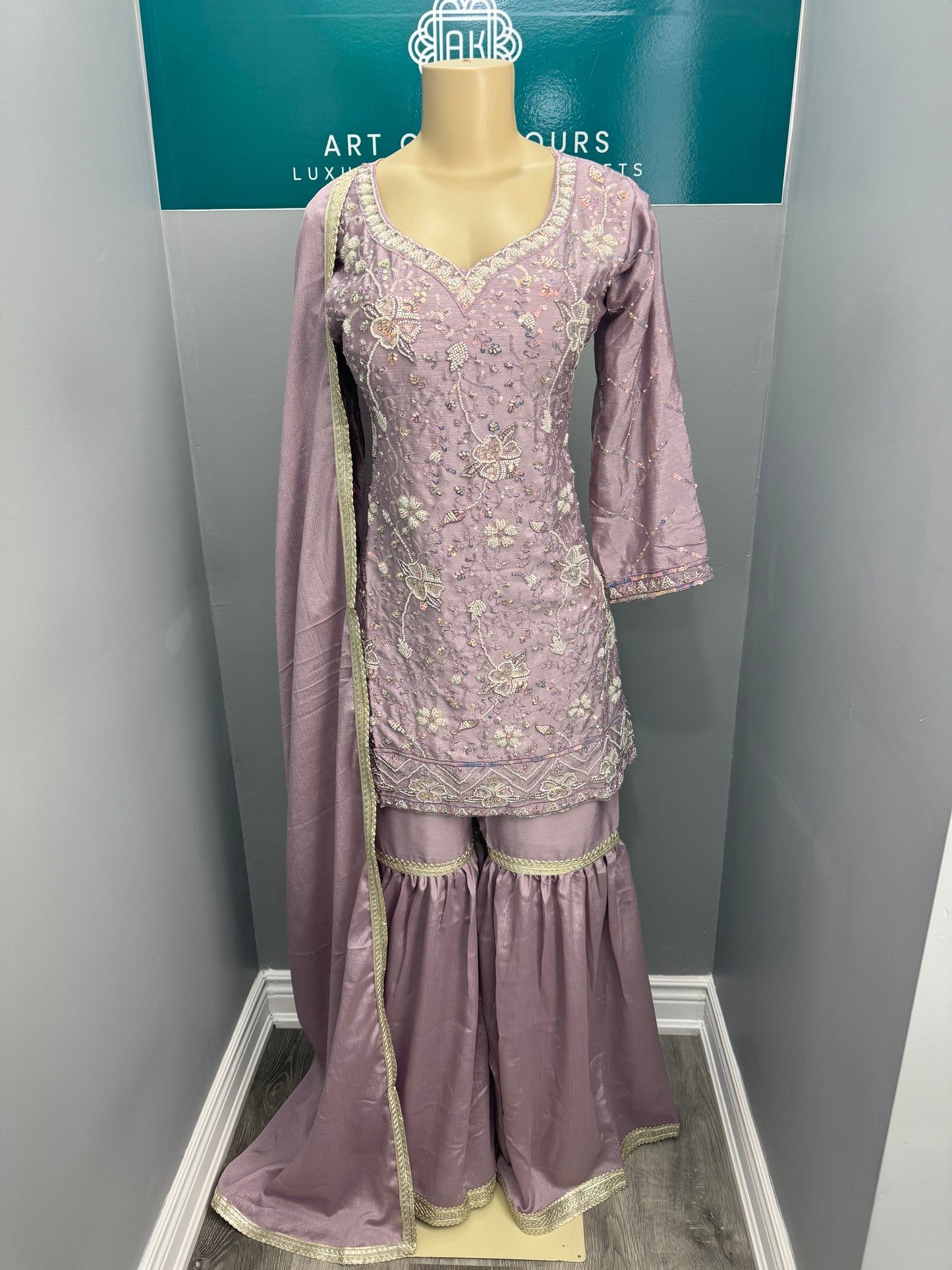 Readymade Gharara Suit- AK101205-26