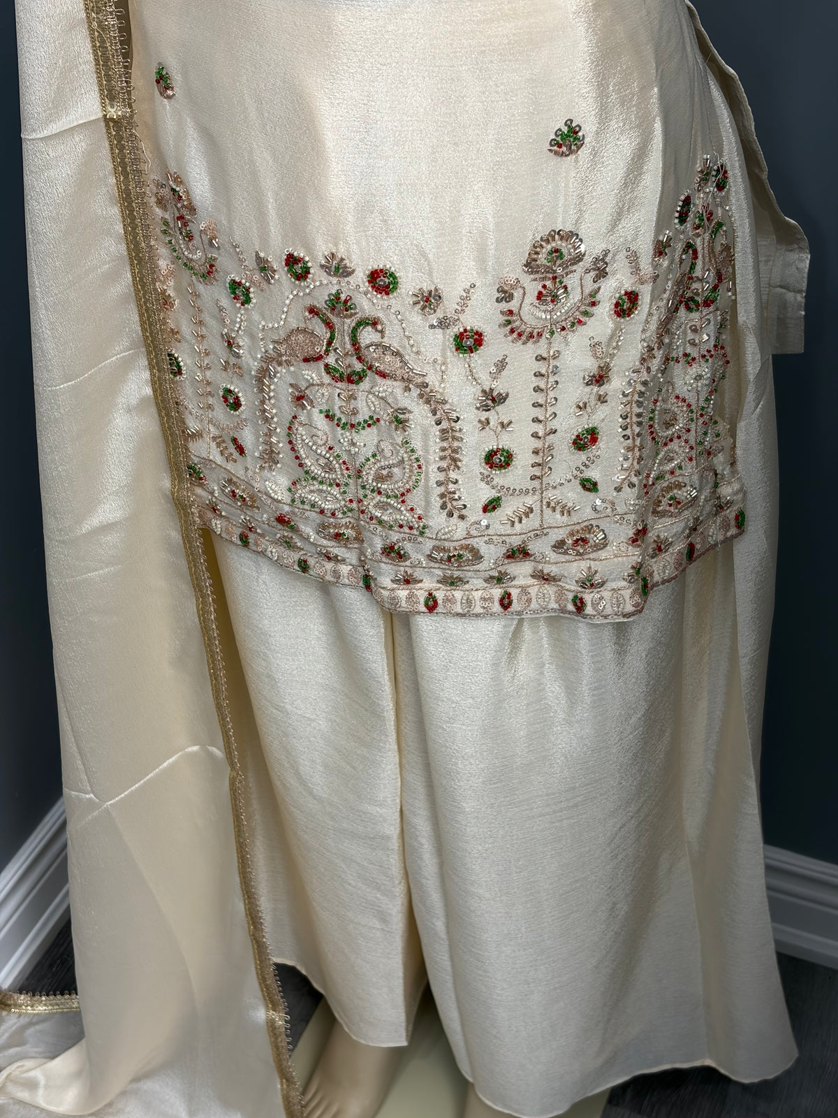 Ivory Readymade Sharara Suit AK6974-2626