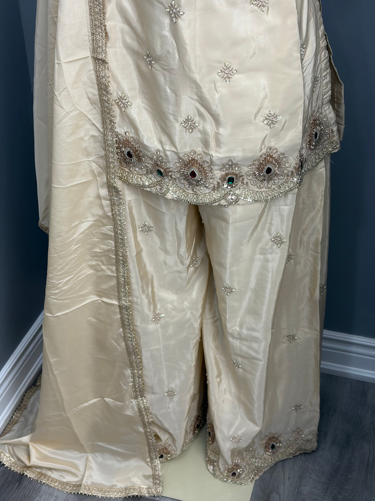 Readymade Crepe Sharara Suit- AK5758-0526