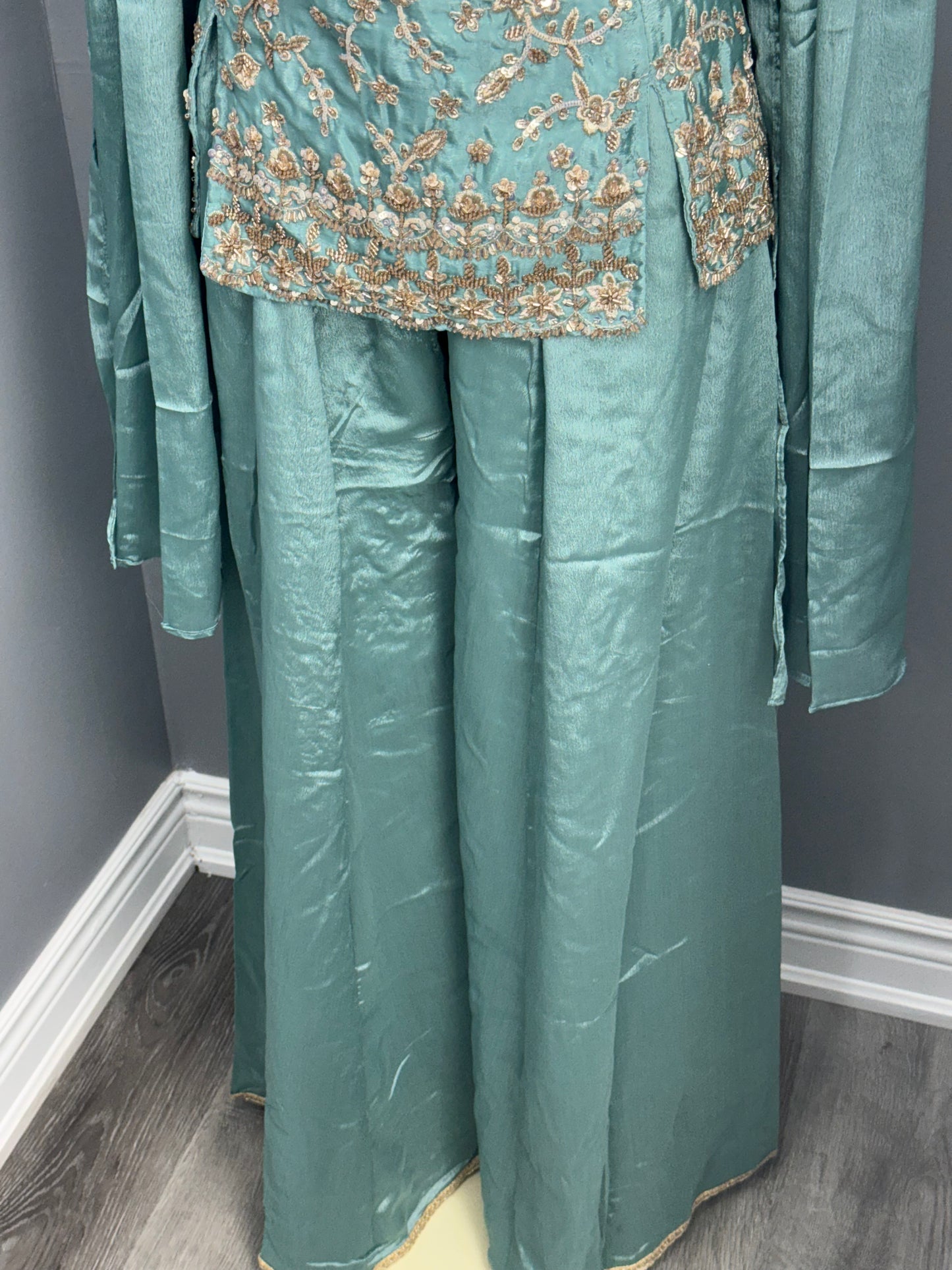 Readymade Short Kurti Sharara Suit- AK5758-1226