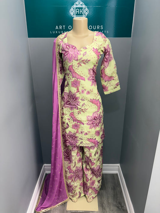 Pista Gulab Sharara Suit- AK5960-0926