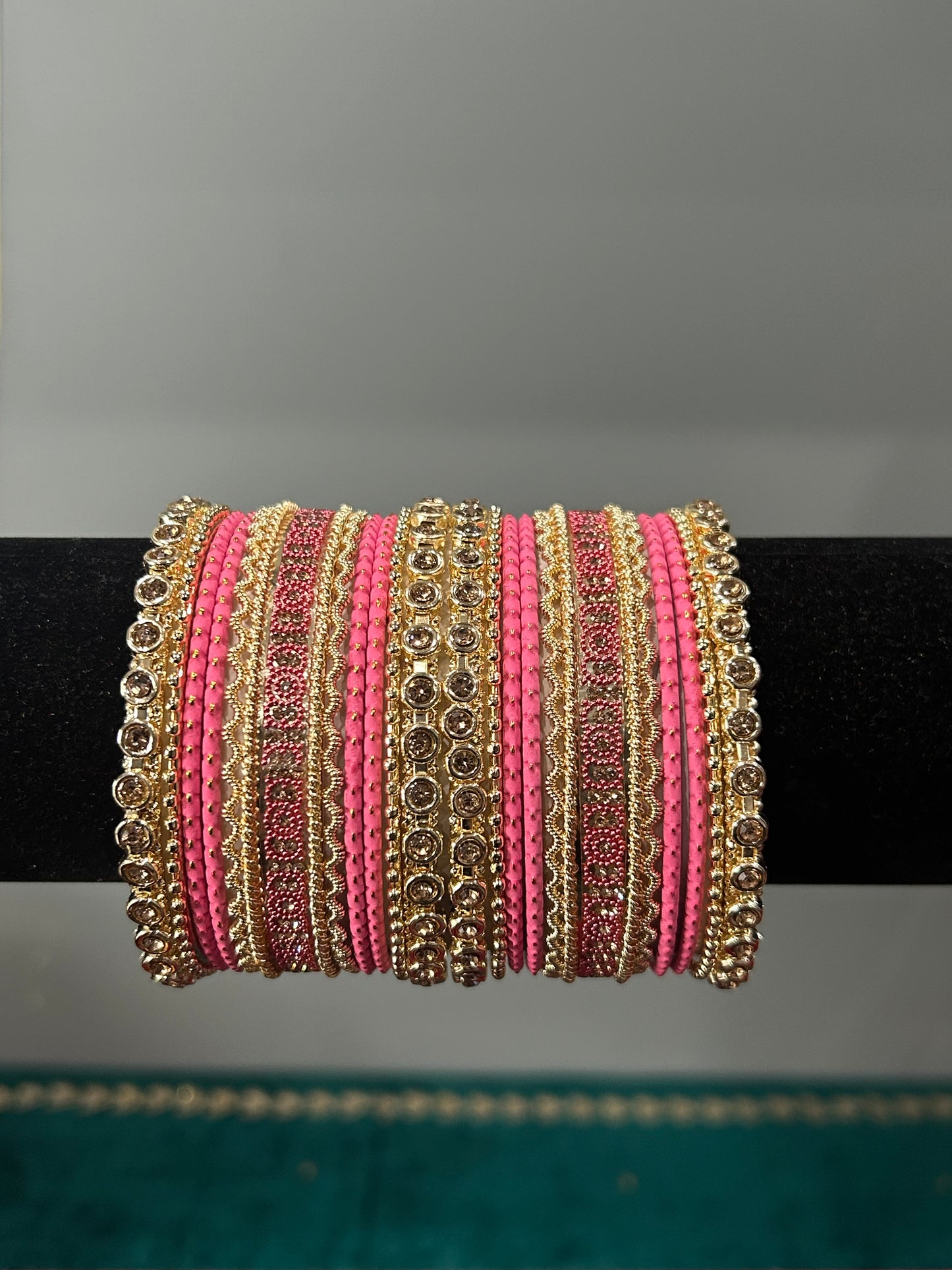 Baby Pink Gold Noor Bangles