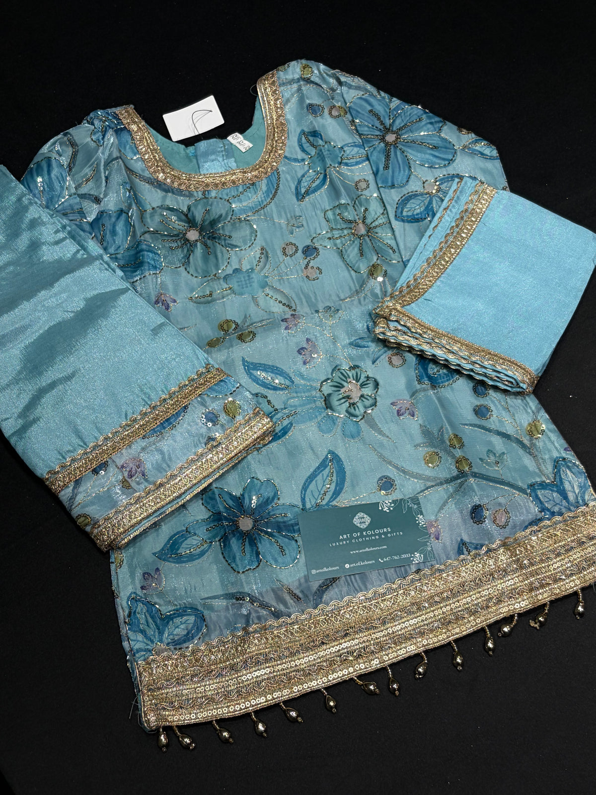 Blue Rose Bloom Kid’s Sharara