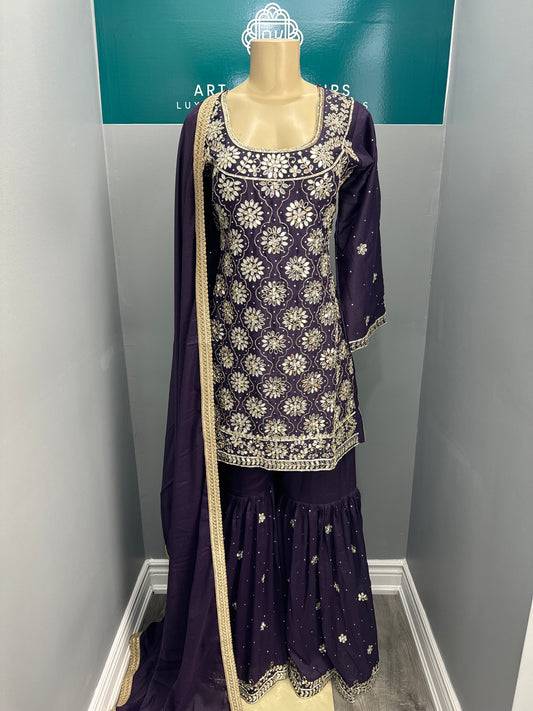 Readymade Gharara Suit- AK33-12