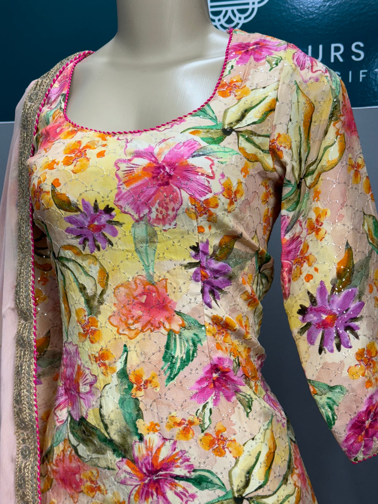 Peach Jasmine Gulzar Salwar Suit