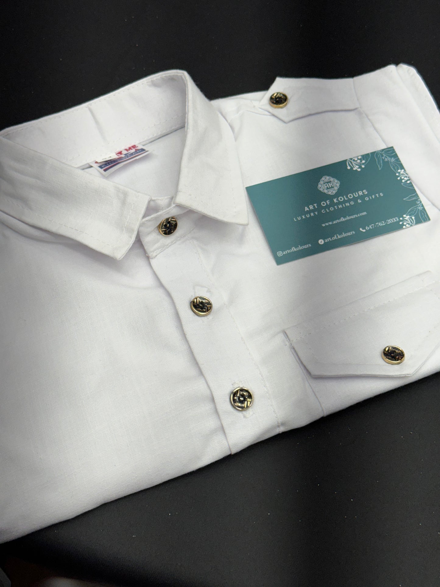 Diljit Boys Kurta Pajama- White