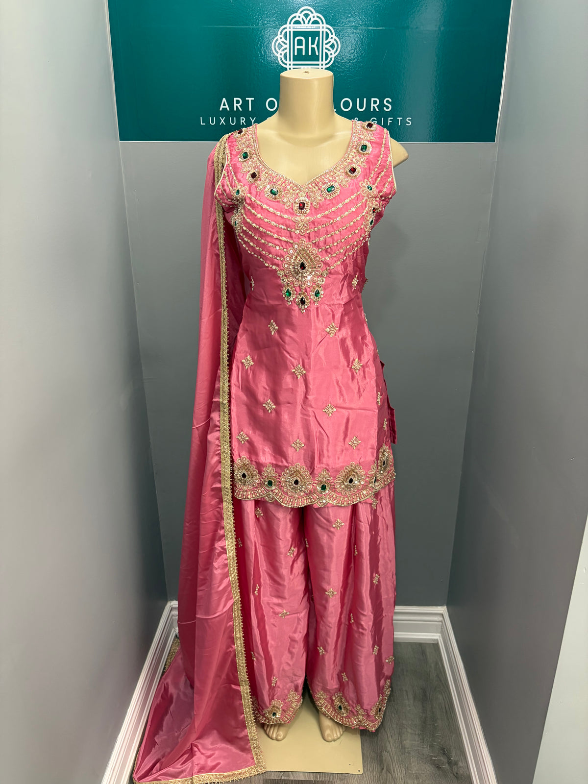 Pink Readymade Sharara Suit AK5758-0526