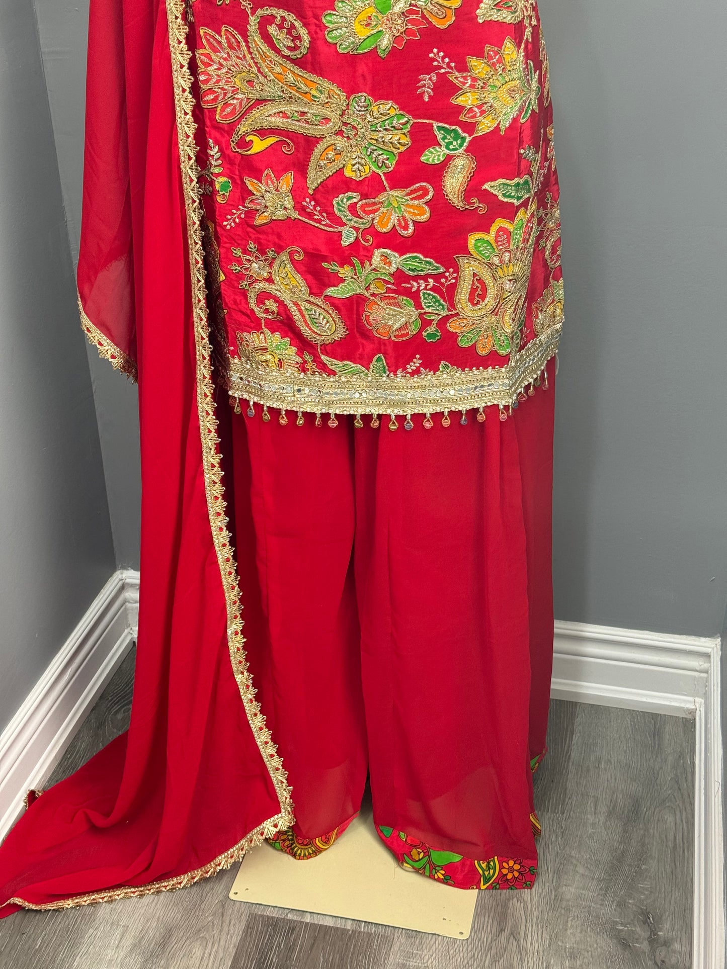 Readymade Sharara Suit- AK6465-15