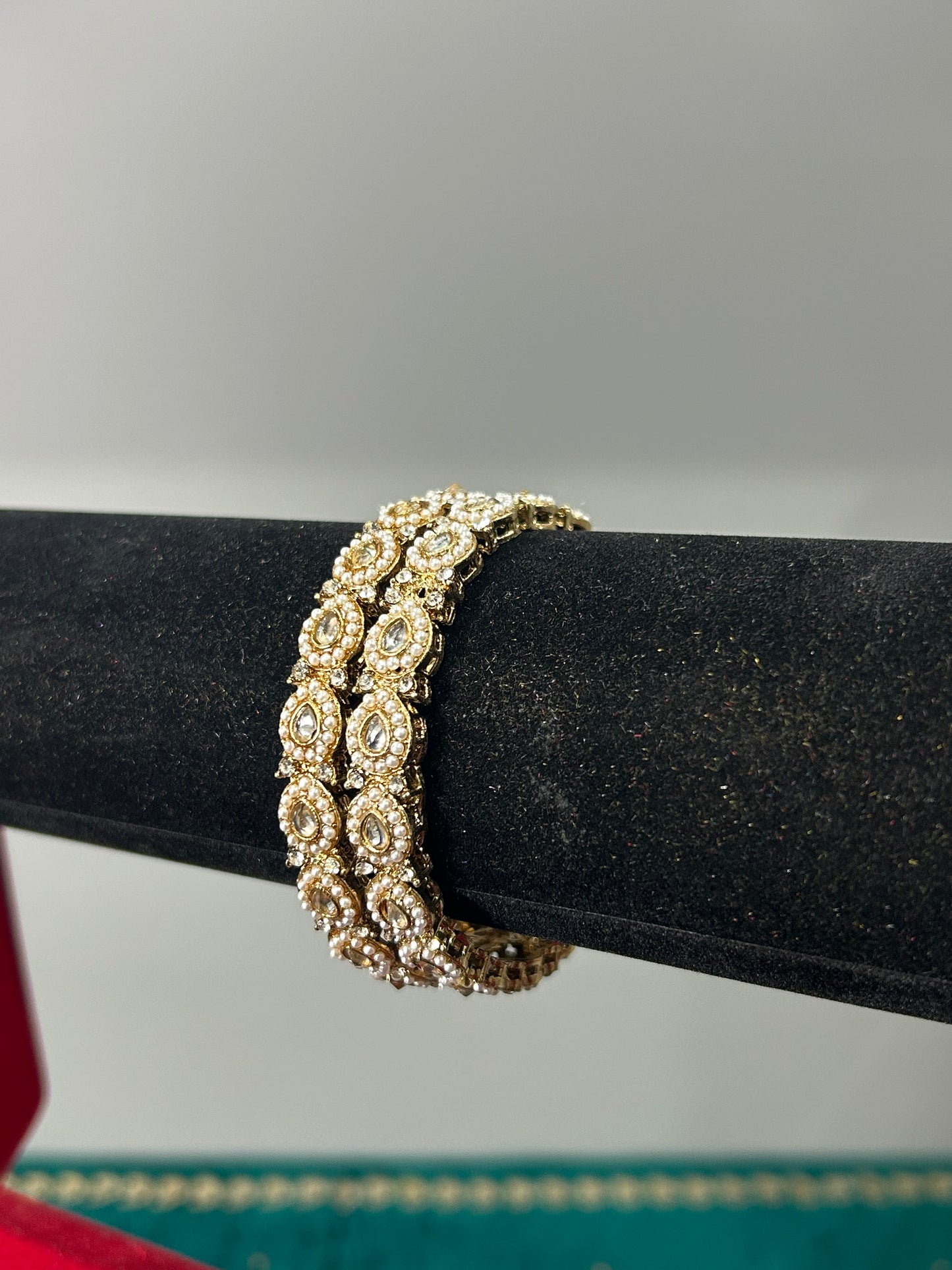 Gold Drop Kada Bangles