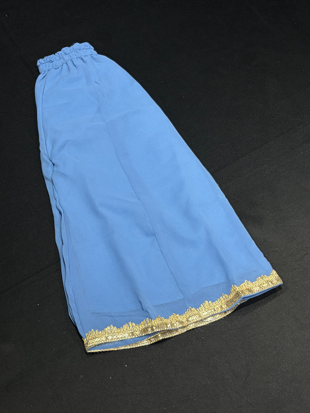 Sky Blue Paisley Kid’s Sharara Suit