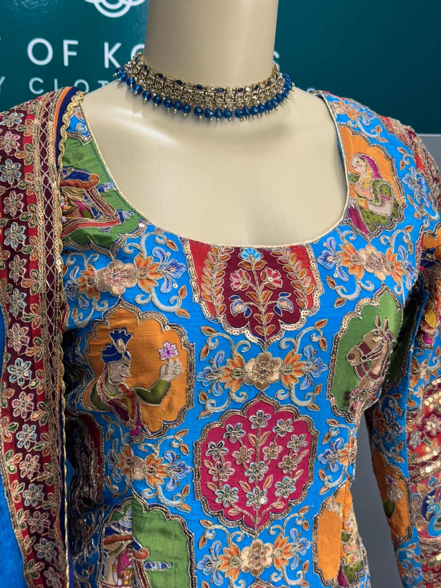 Ferozi Raja Raani Gharara Suit