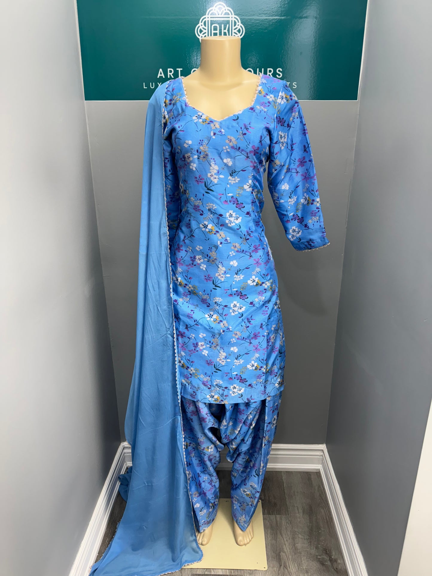 Upada Silk Printed Salwar Suit- AK29-1526