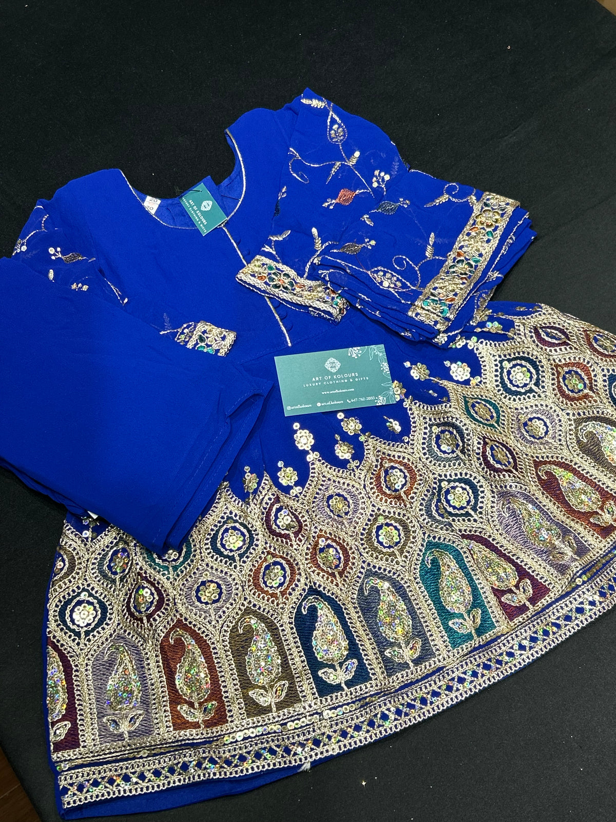 Paisley Navy Frock Suit