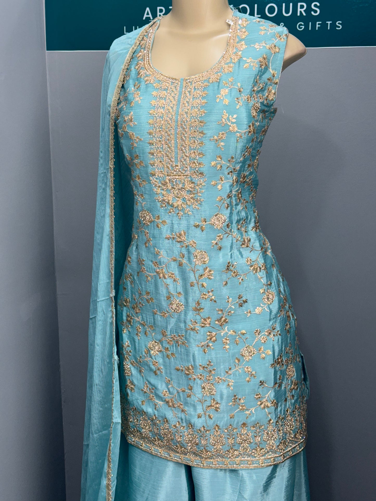Readymade Sharara Suit- AK101217-26