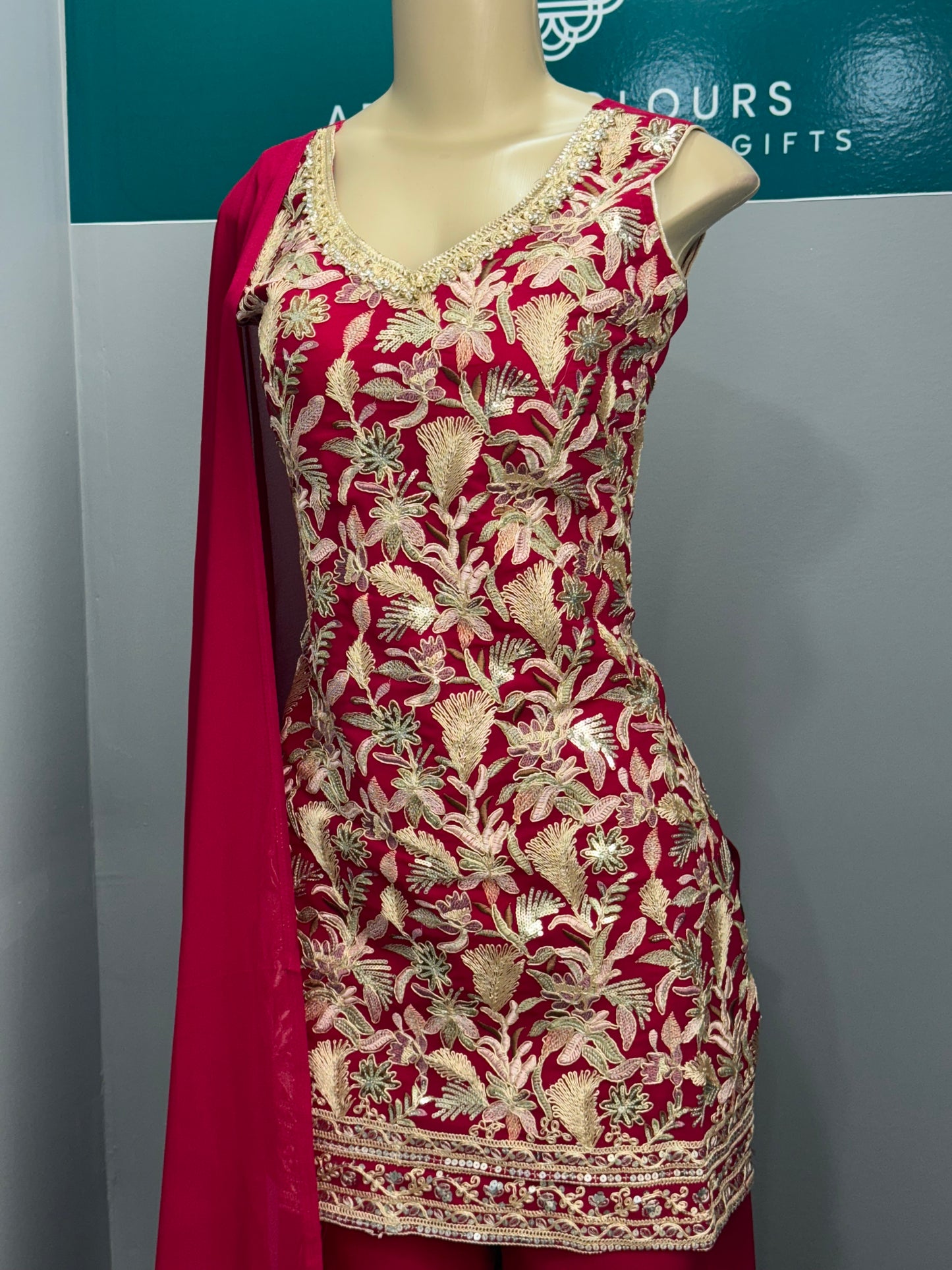 Readymade Sharara Suit- AK7073-14