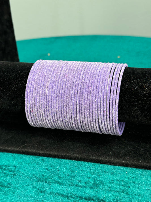Lavender Plain Velvet Bangles