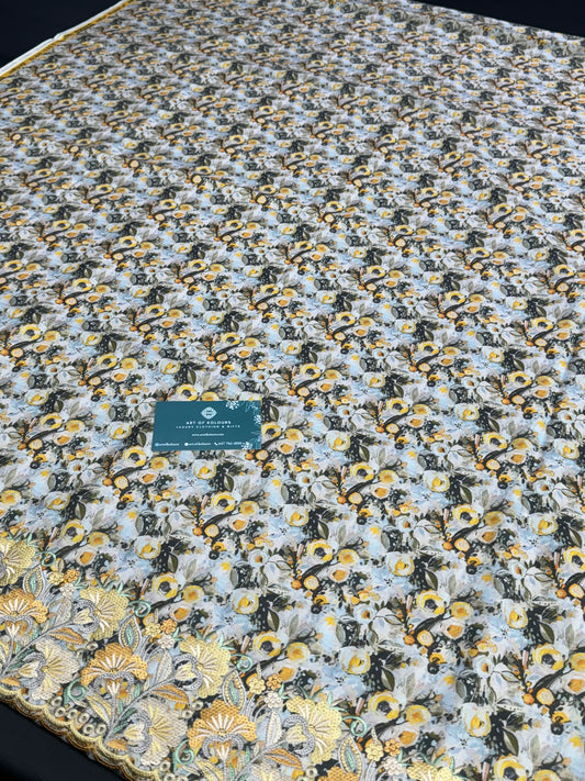 Amro Bibi Yellow Unstitched Suit