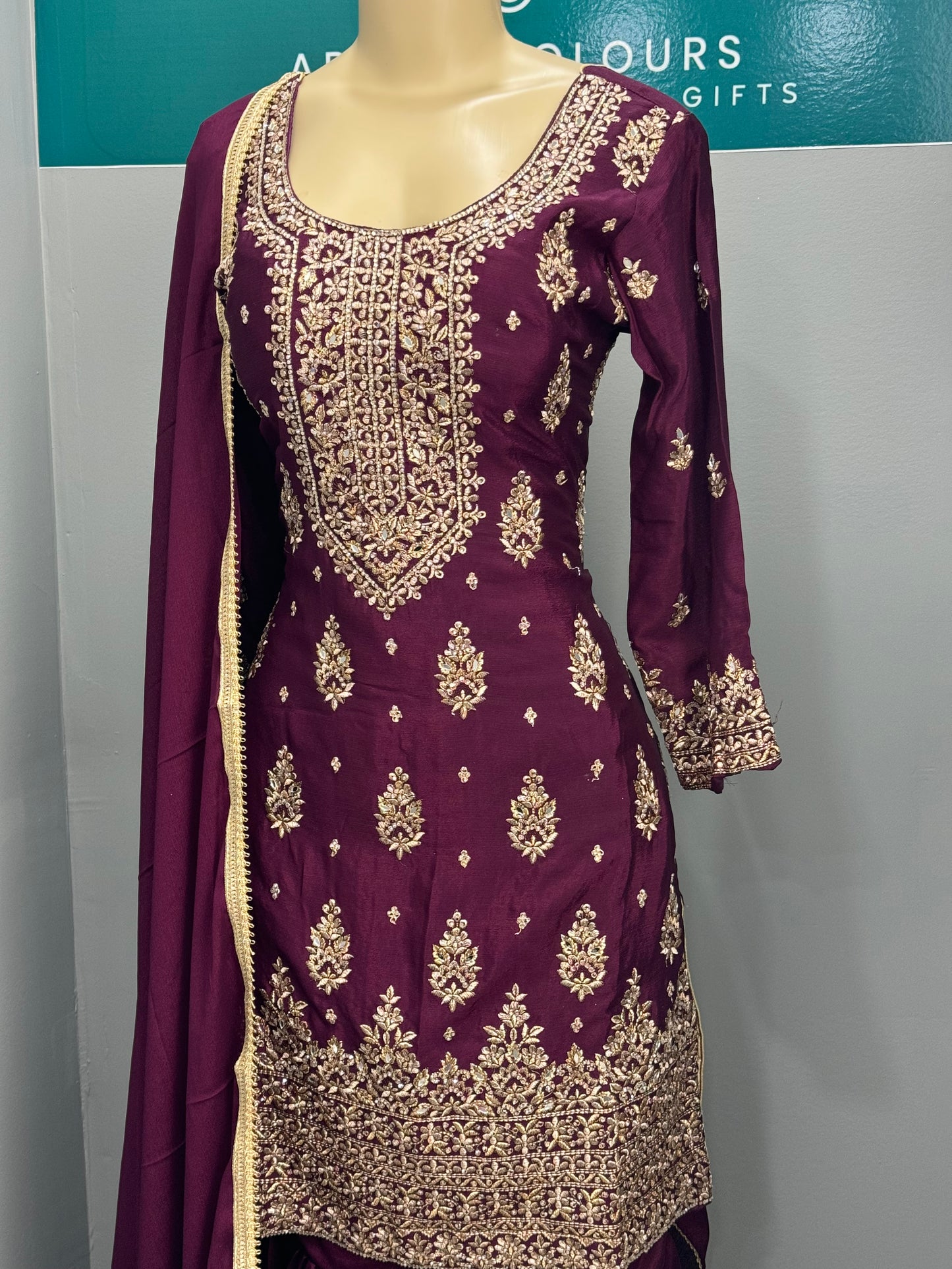 Readymade Gharara Suit- AK4649-25